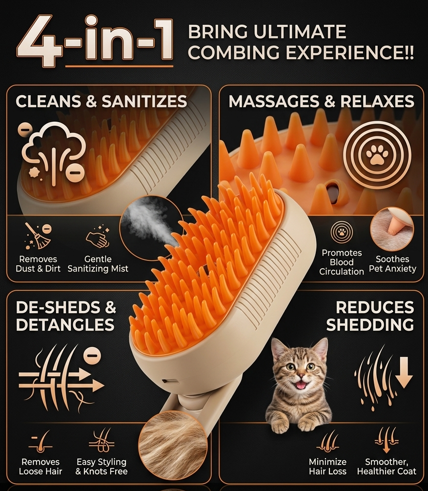 Steam Brush for pets