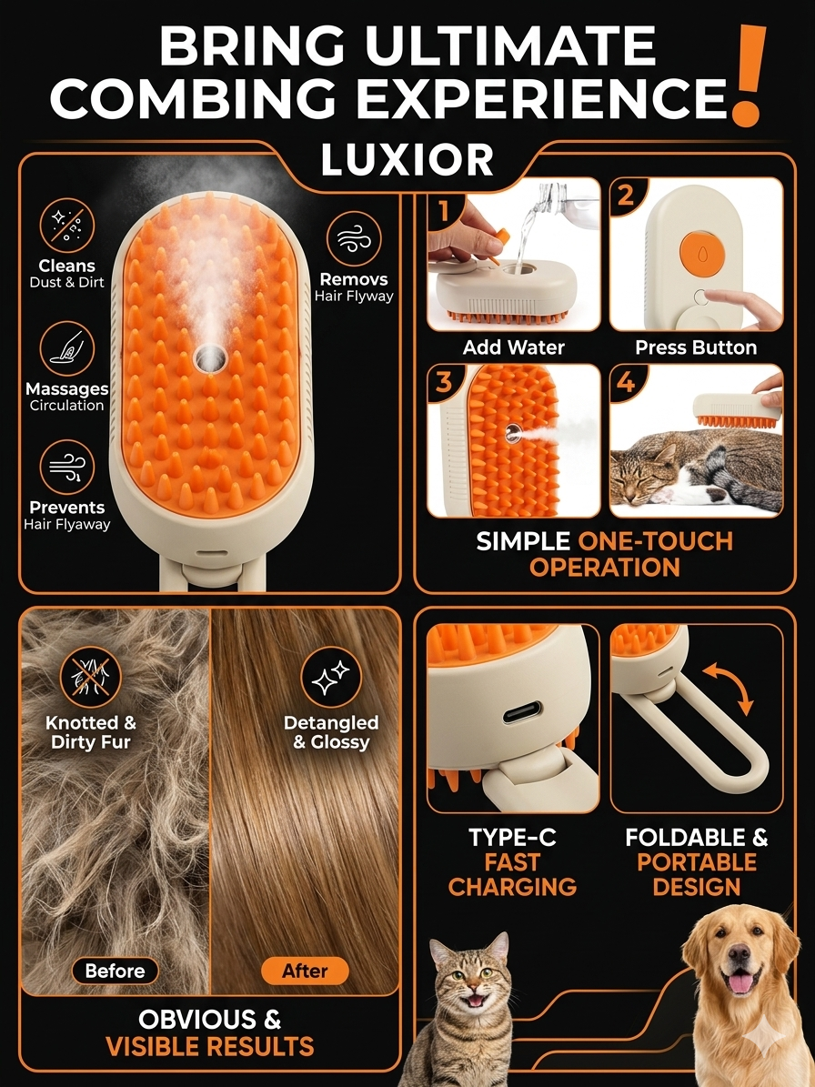 Steam Brush for pets
